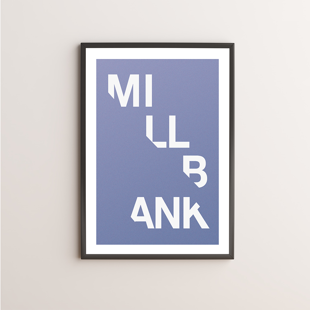 Millbank Typography Giclée Art Print