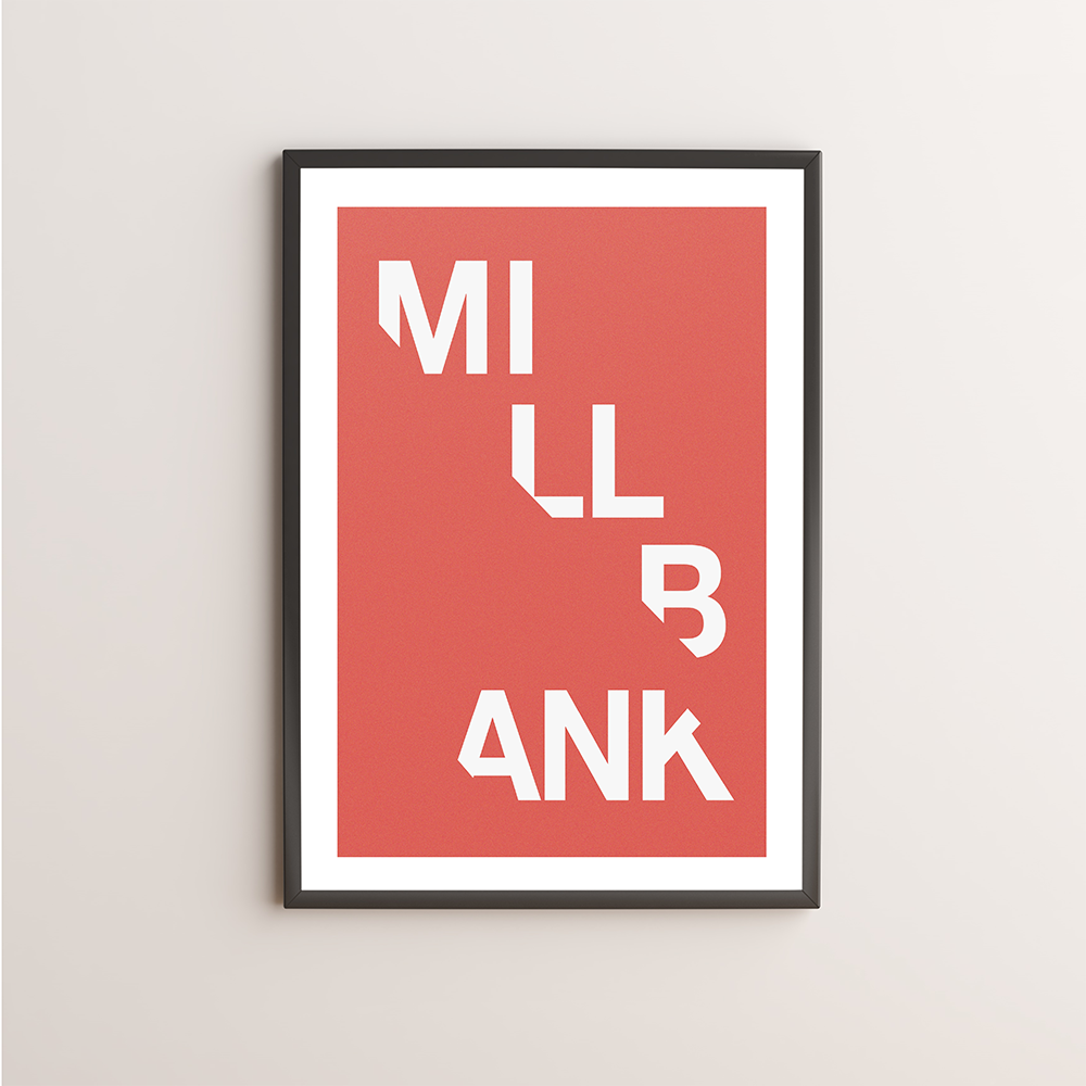 Millbank Typography Giclée Art Print