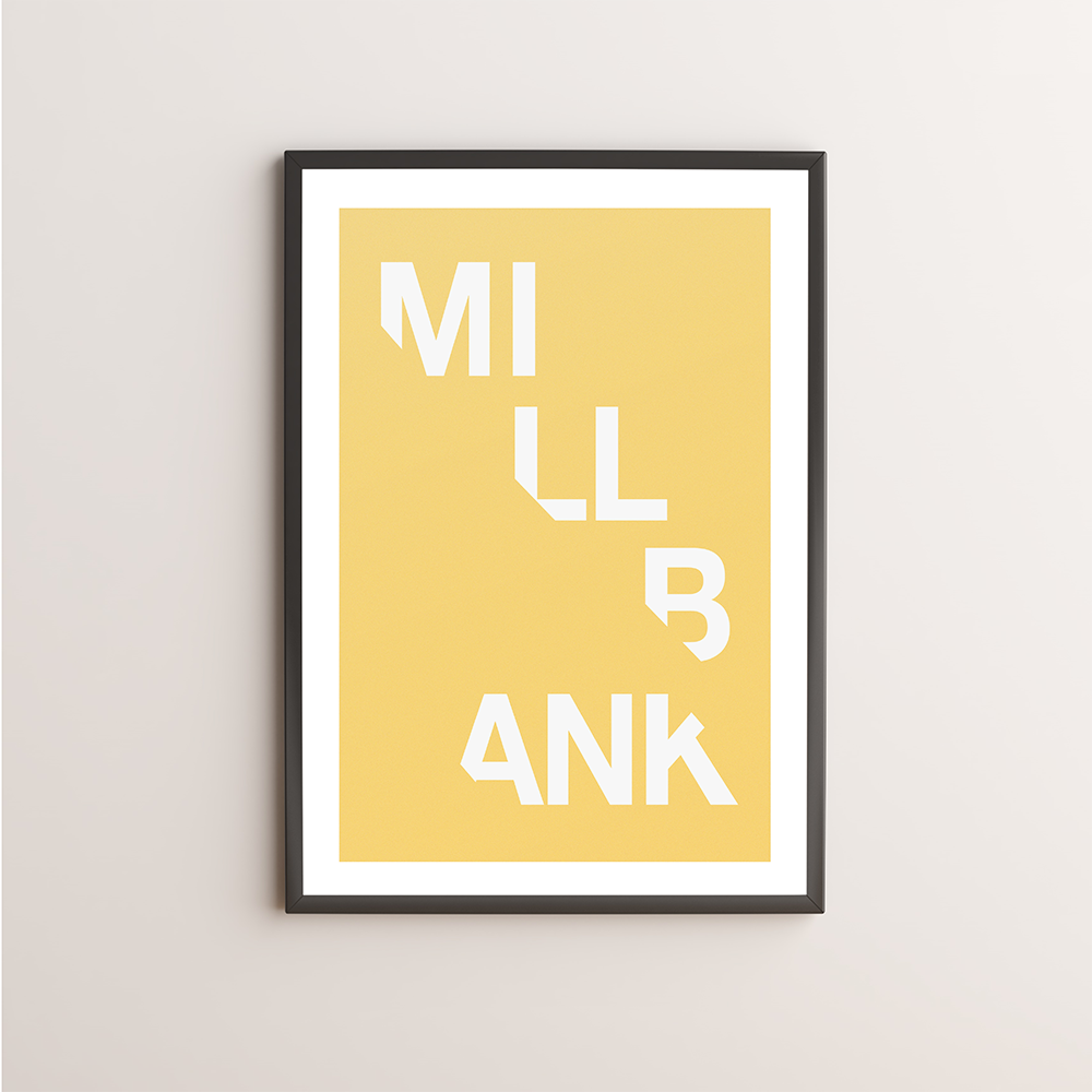 Millbank Typography Giclée Art Print