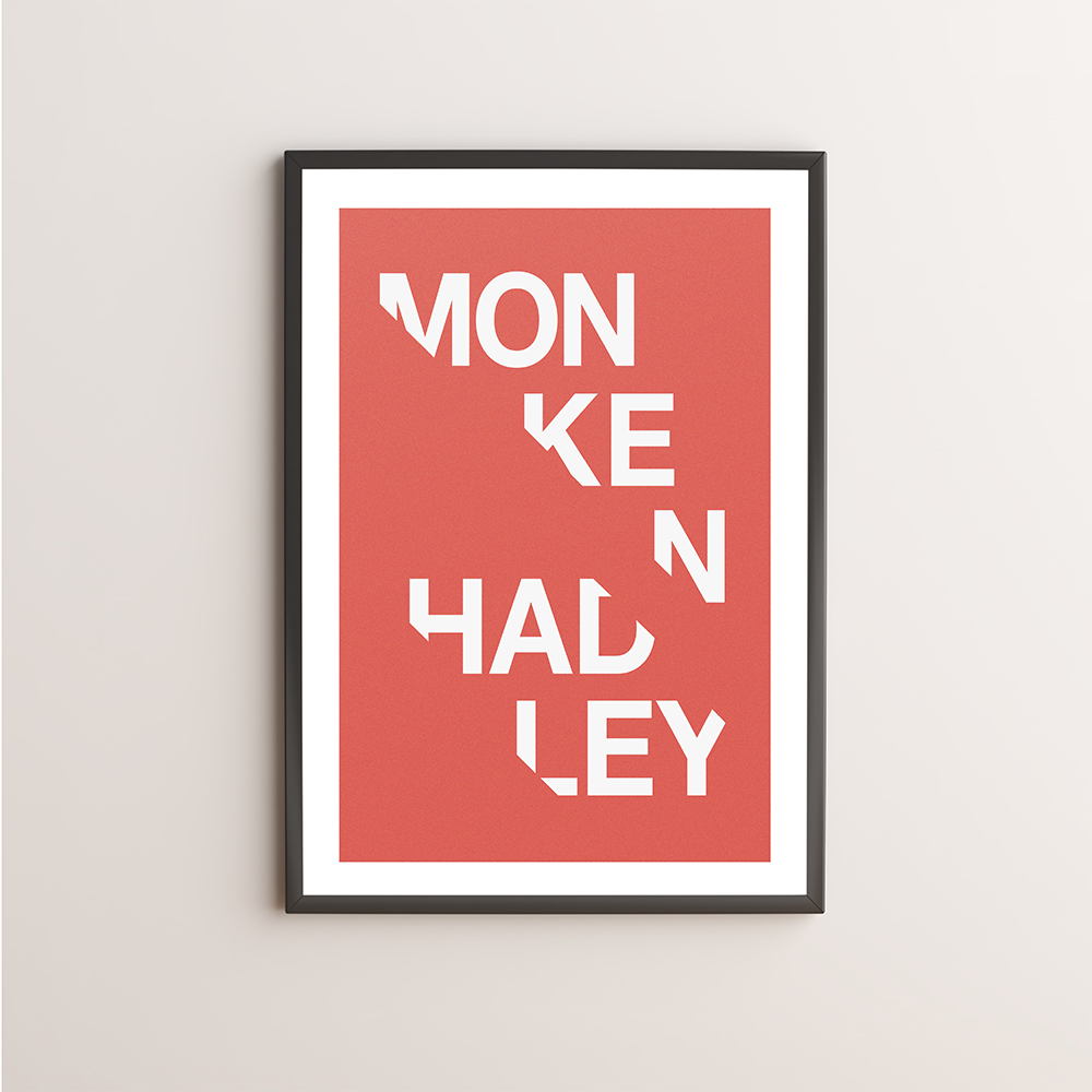 Monken Hadley Typography Giclée Art Print 