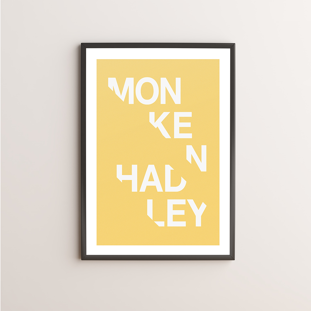 Monken Hadley Typography Giclée Art Print 