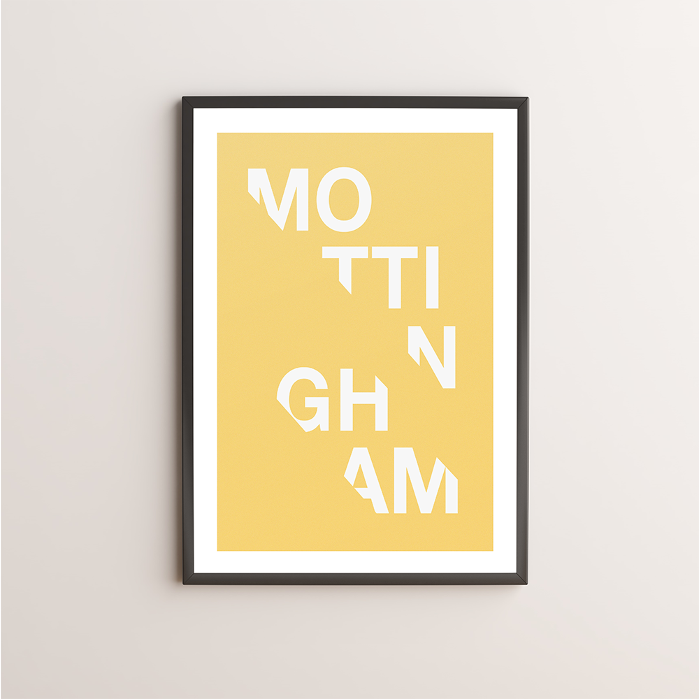 Mottingham Typography Giclée Art Print