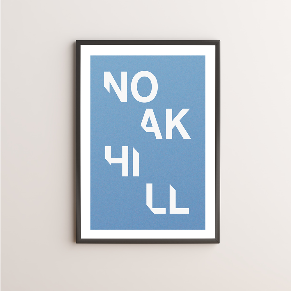 Noak Hill Typography Giclée Art Print 