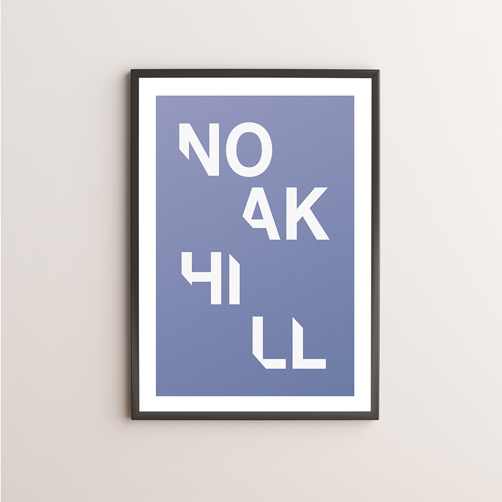 Noak Hill Typography Giclée Art Print 