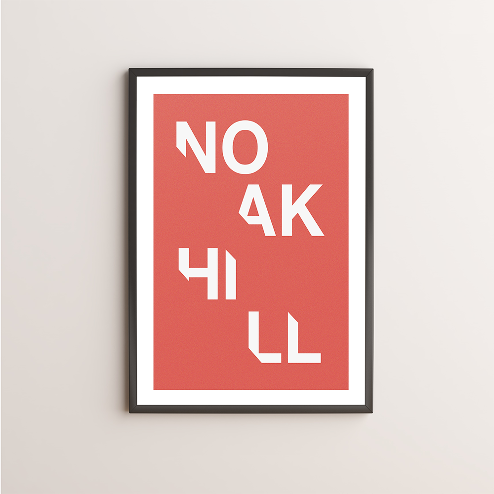 Noak Hill Typography Giclée Art Print 