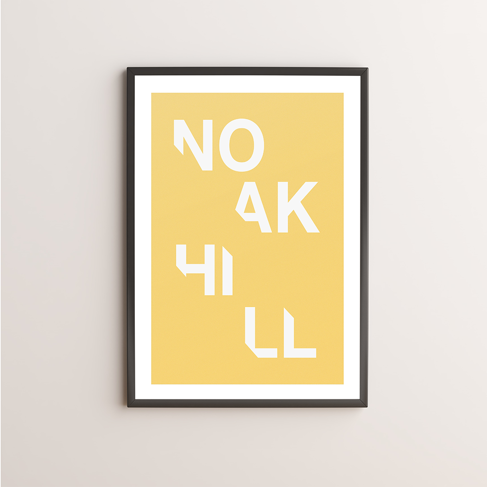 Noak Hill Typography Giclée Art Print 