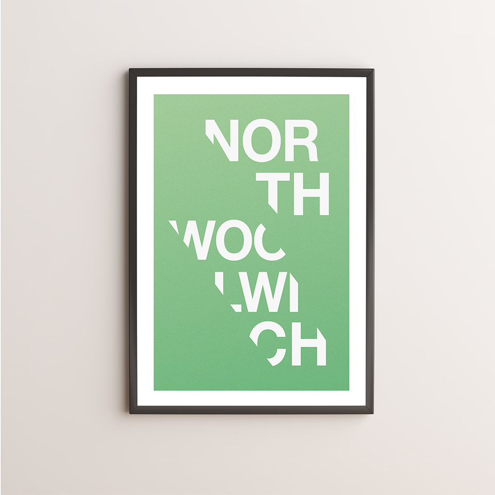 North Woolwich Typography Giclée Art Print