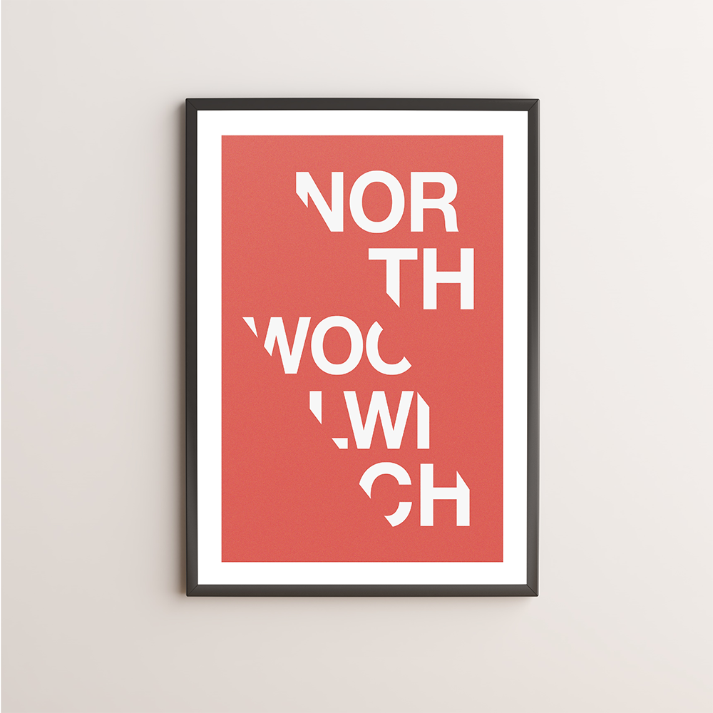 North Woolwich Typography Giclée Art Print