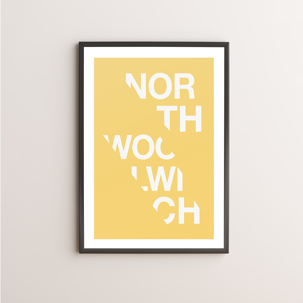 North Woolwich Typography Giclée Art Print