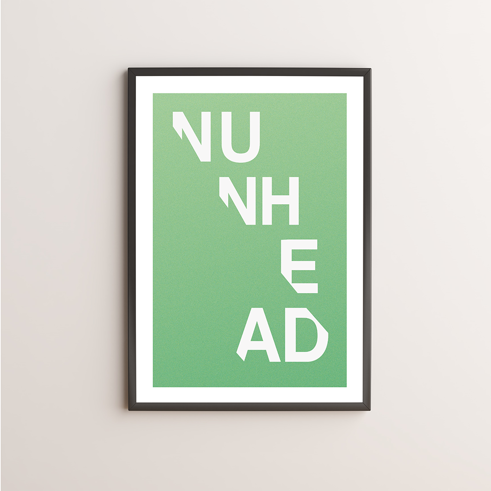 Nunhead Typography Giclée Art Print 