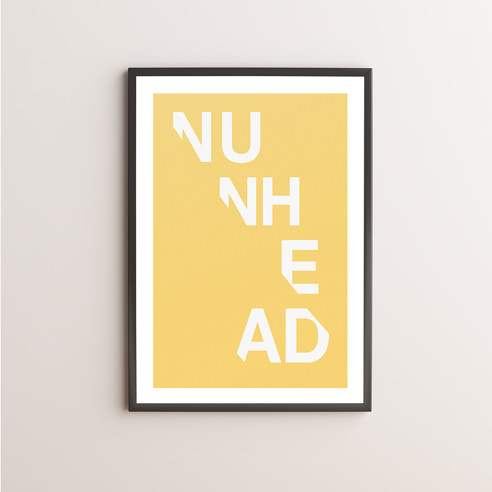 Nunhead Typography Giclée Art Print 