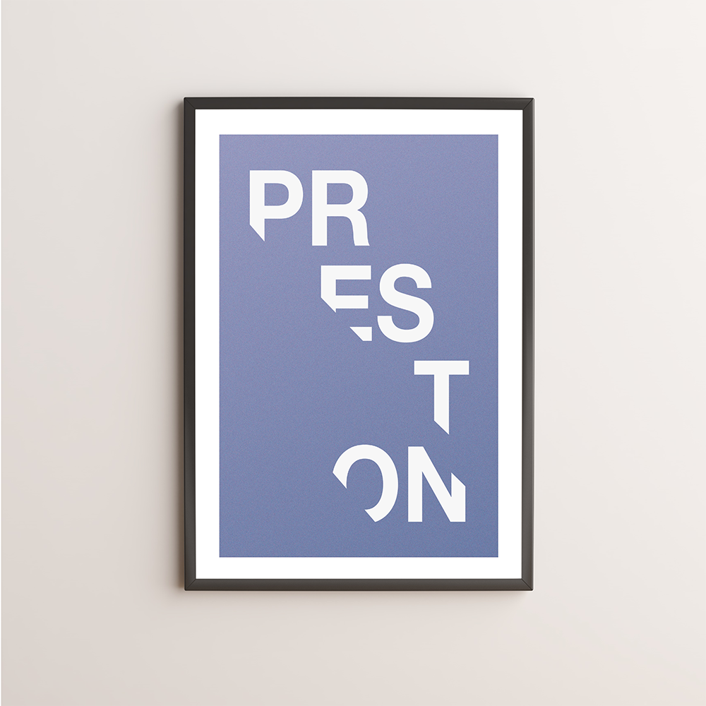 Preston Typography Giclée Art Print