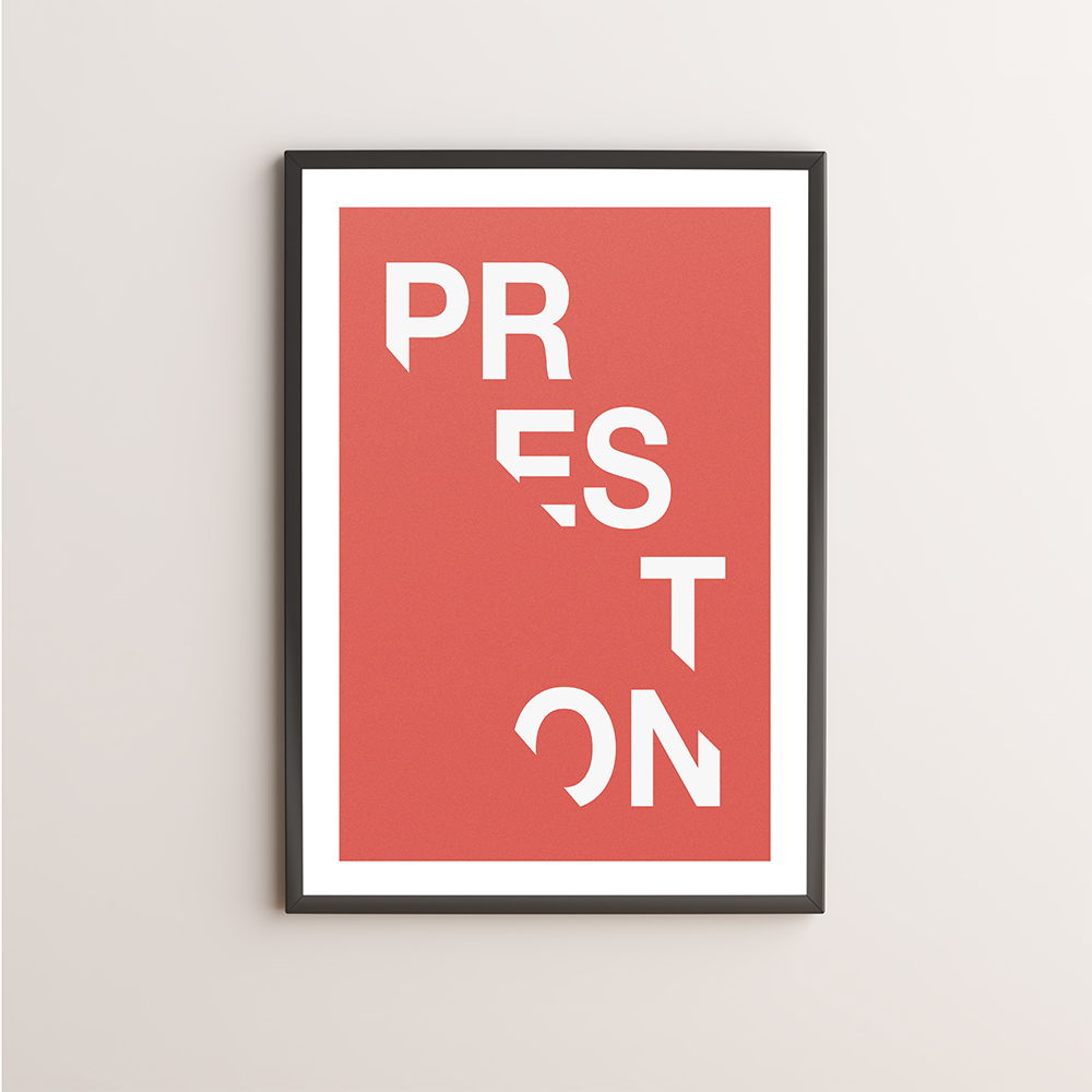 Preston Typography Giclée Art Print