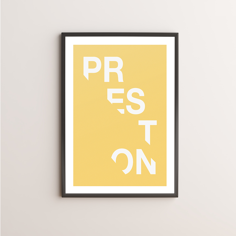 Preston Typography Giclée Art Print