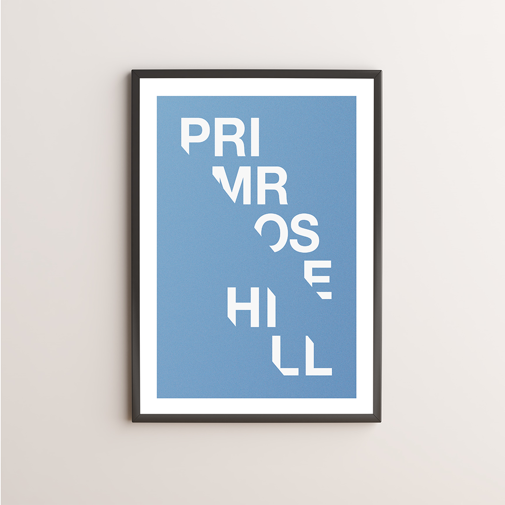 Primrose Hill Typography Giclée Art Print