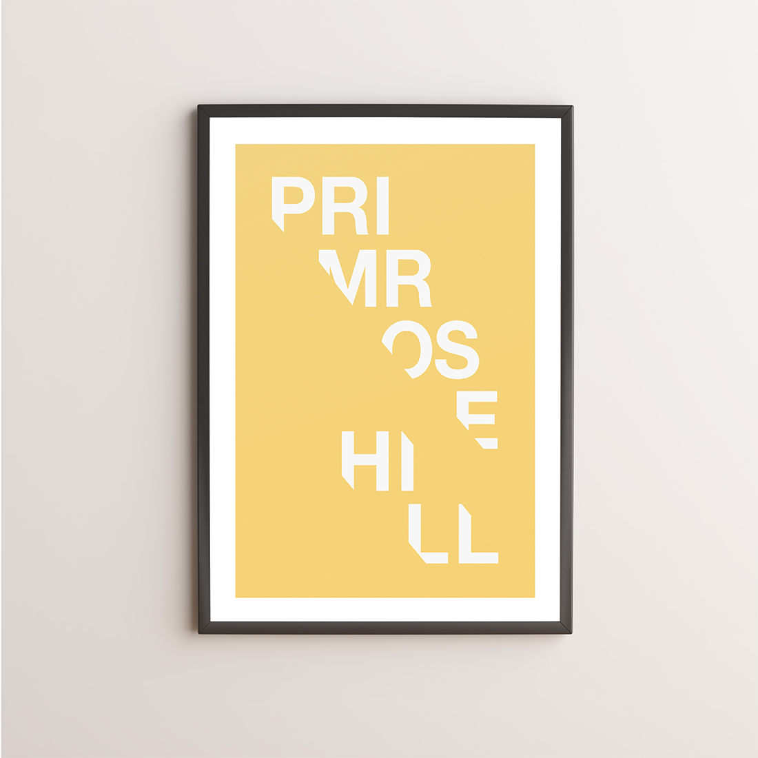 Primrose Hill Typography Giclée Art Print