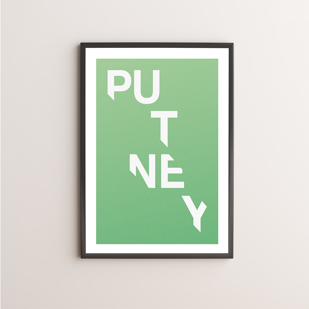 Putney Typography Giclée Art Print