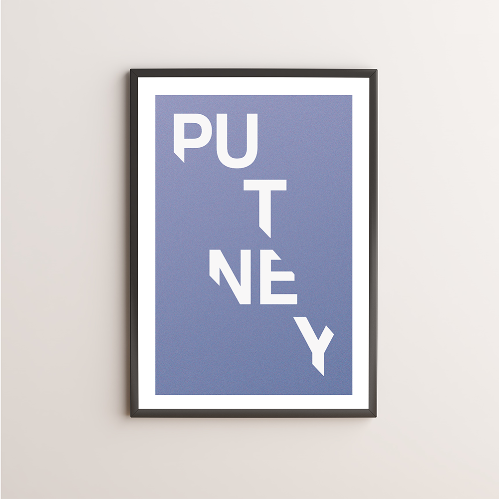 Putney Typography Giclée Art Print