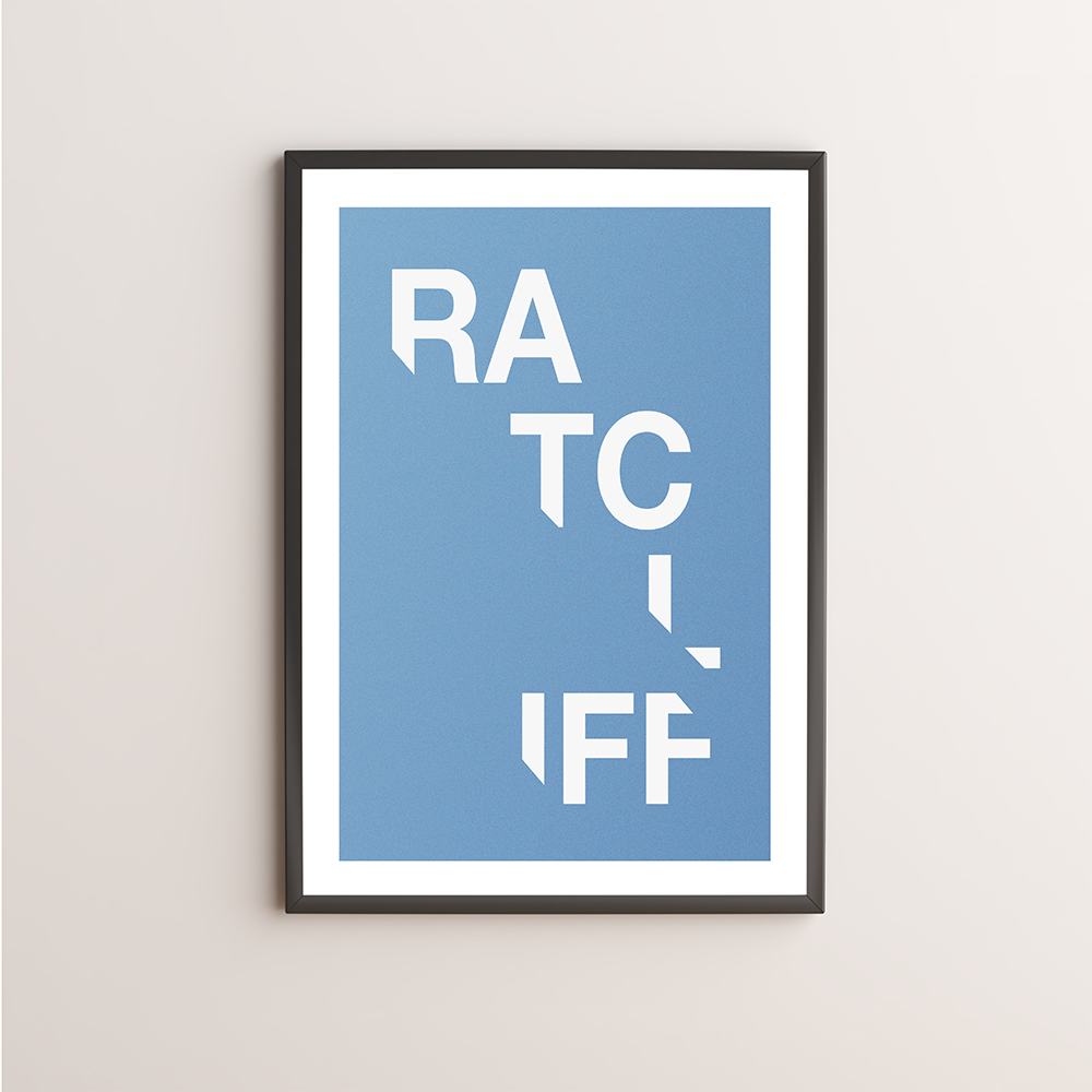 Ratcliff Typography Giclée Art Print 