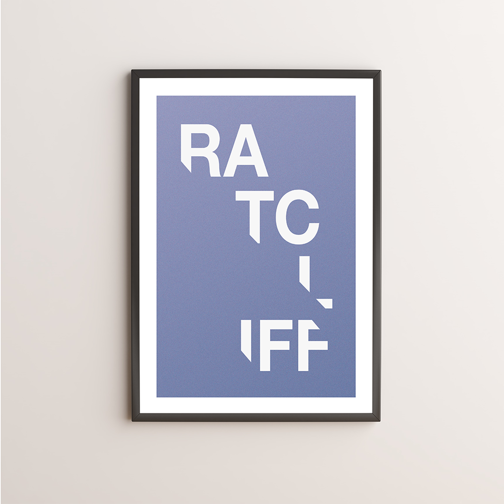 Ratcliff Typography Giclée Art Print 