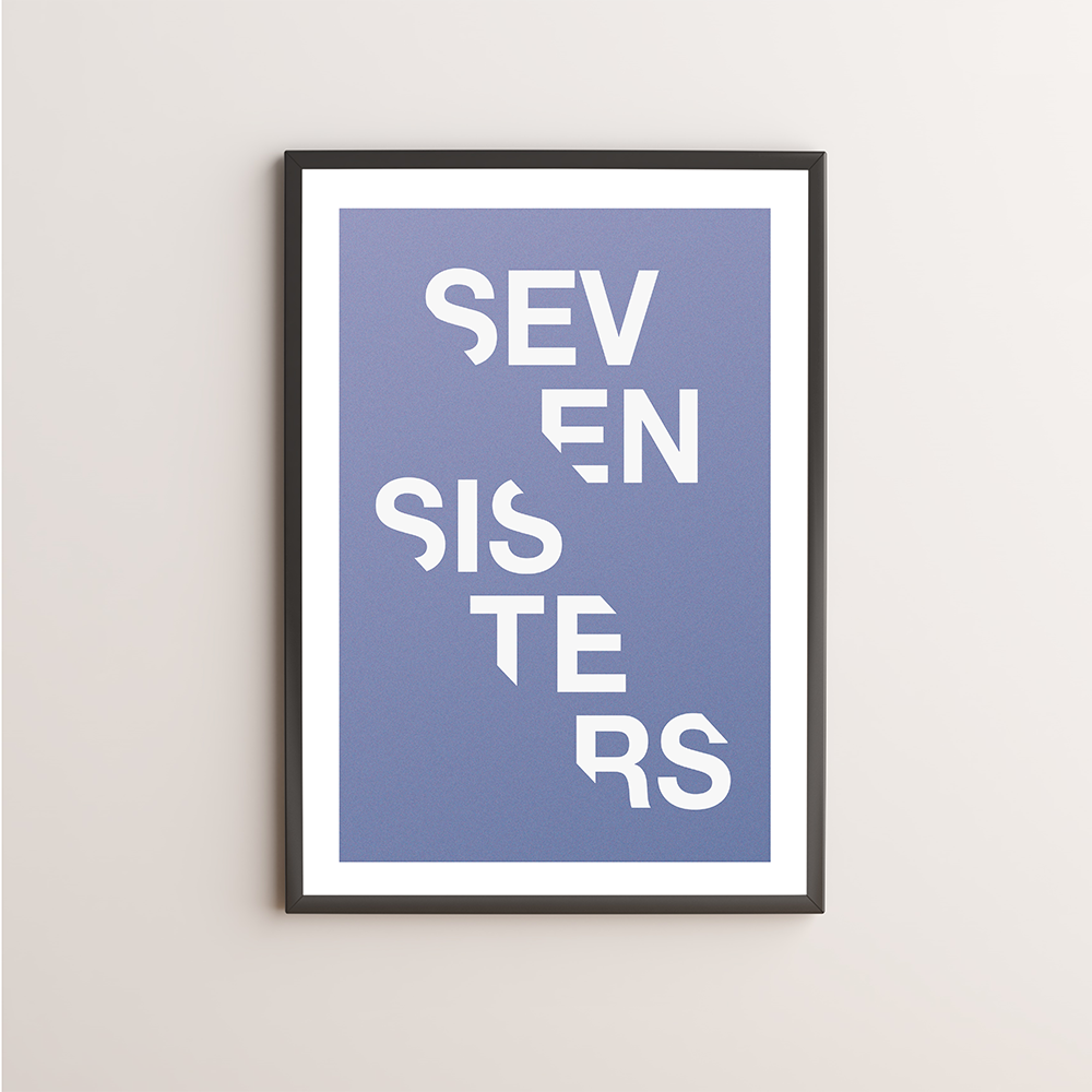 Seven Sisters Typography Giclée Art Print