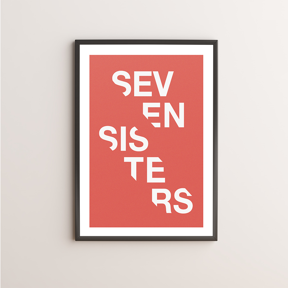 Seven Sisters Typography Giclée Art Print