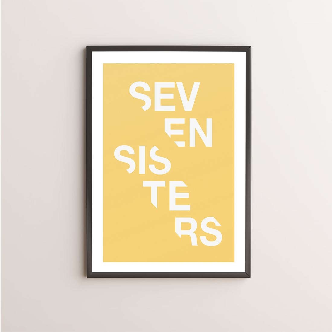 Seven Sisters Typography Giclée Art Print