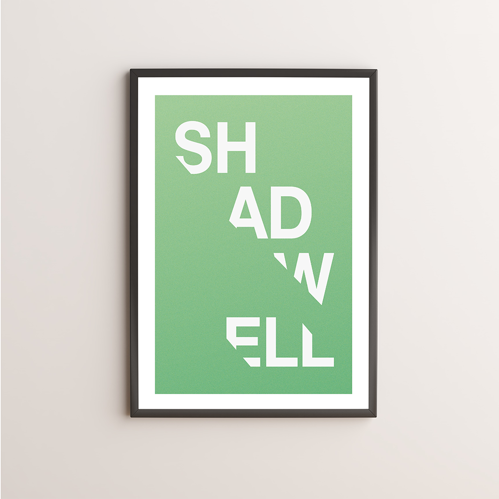 Shadwell Typography Giclée Art Print 