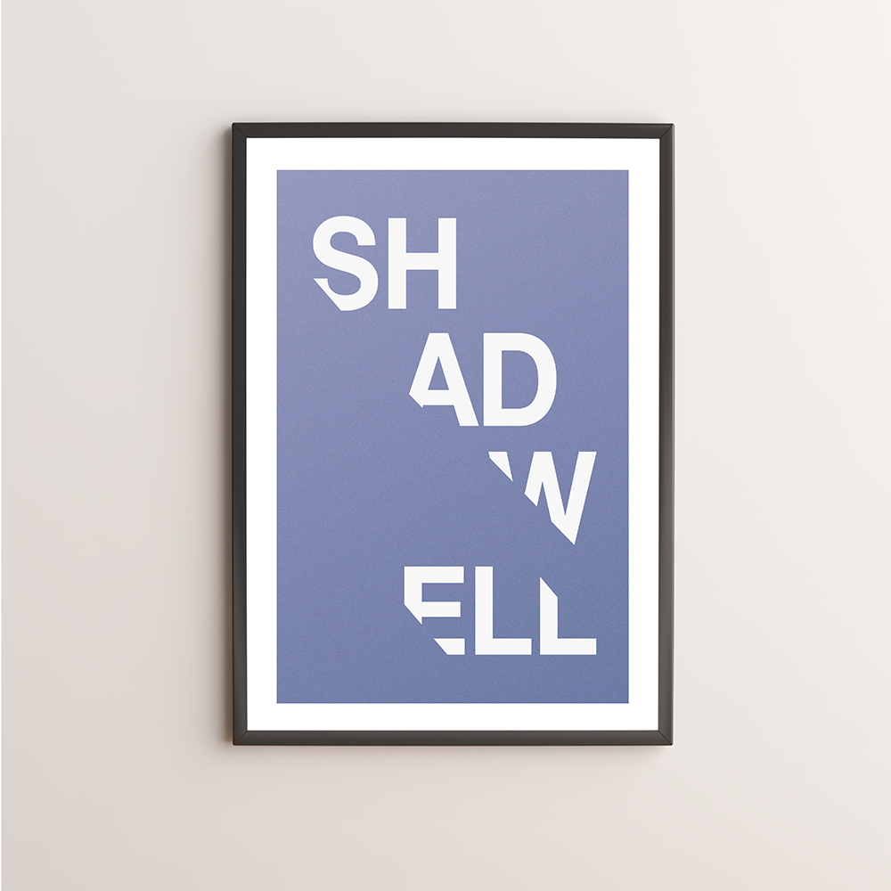 Shadwell Typography Giclée Art Print 