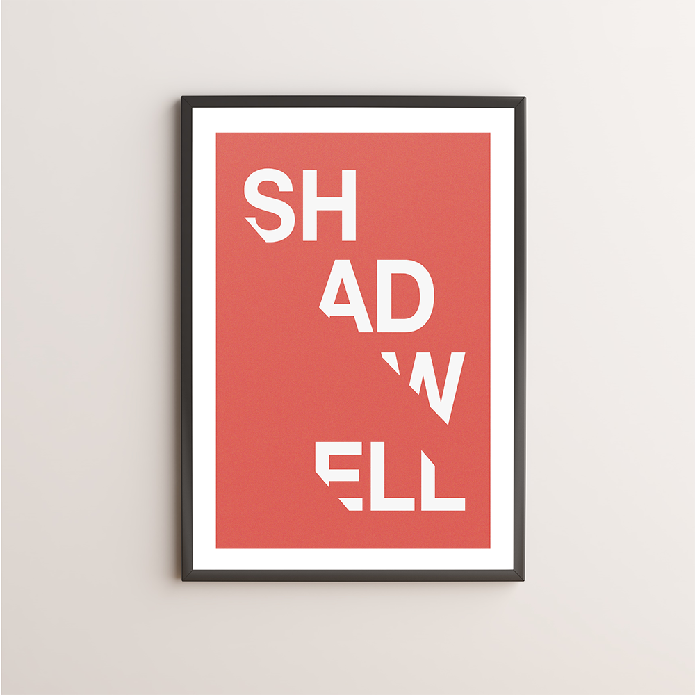 Shadwell Typography Giclée Art Print 