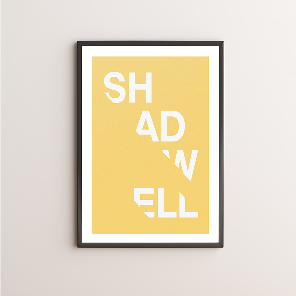 Shadwell Typography Giclée Art Print 