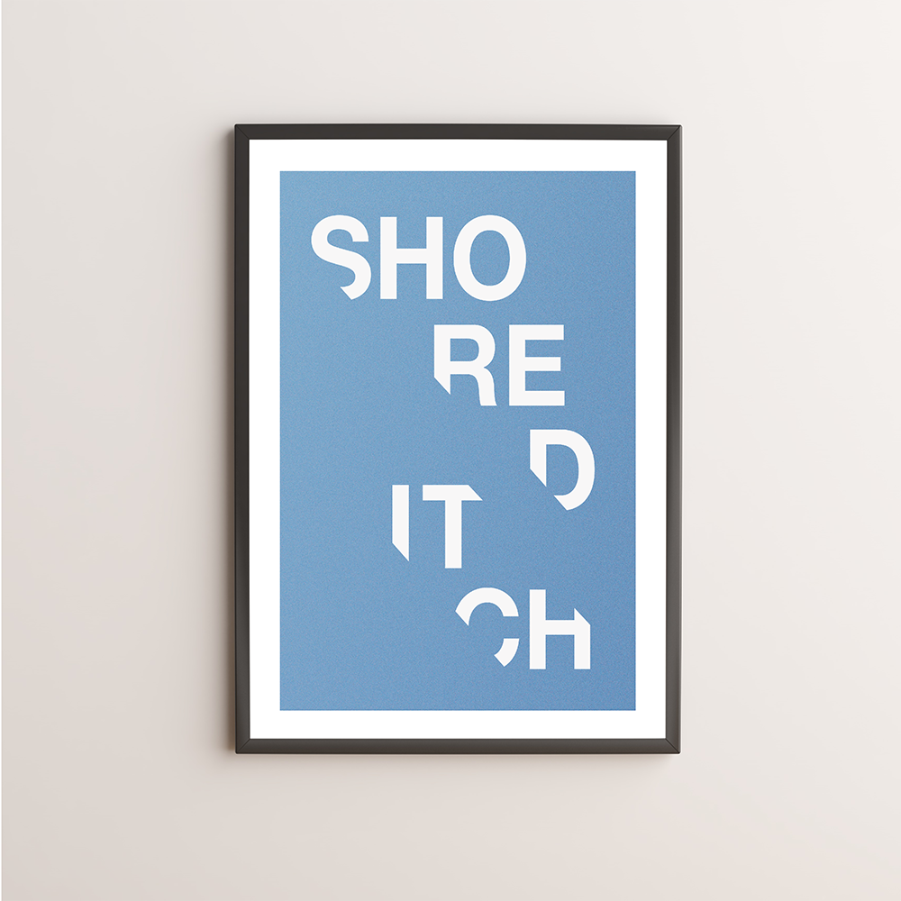 Shoreditch Typography Giclée Art Print 