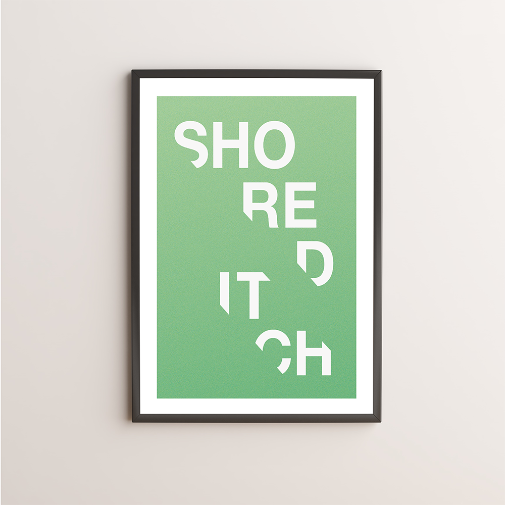 Shoreditch Typography Giclée Art Print 