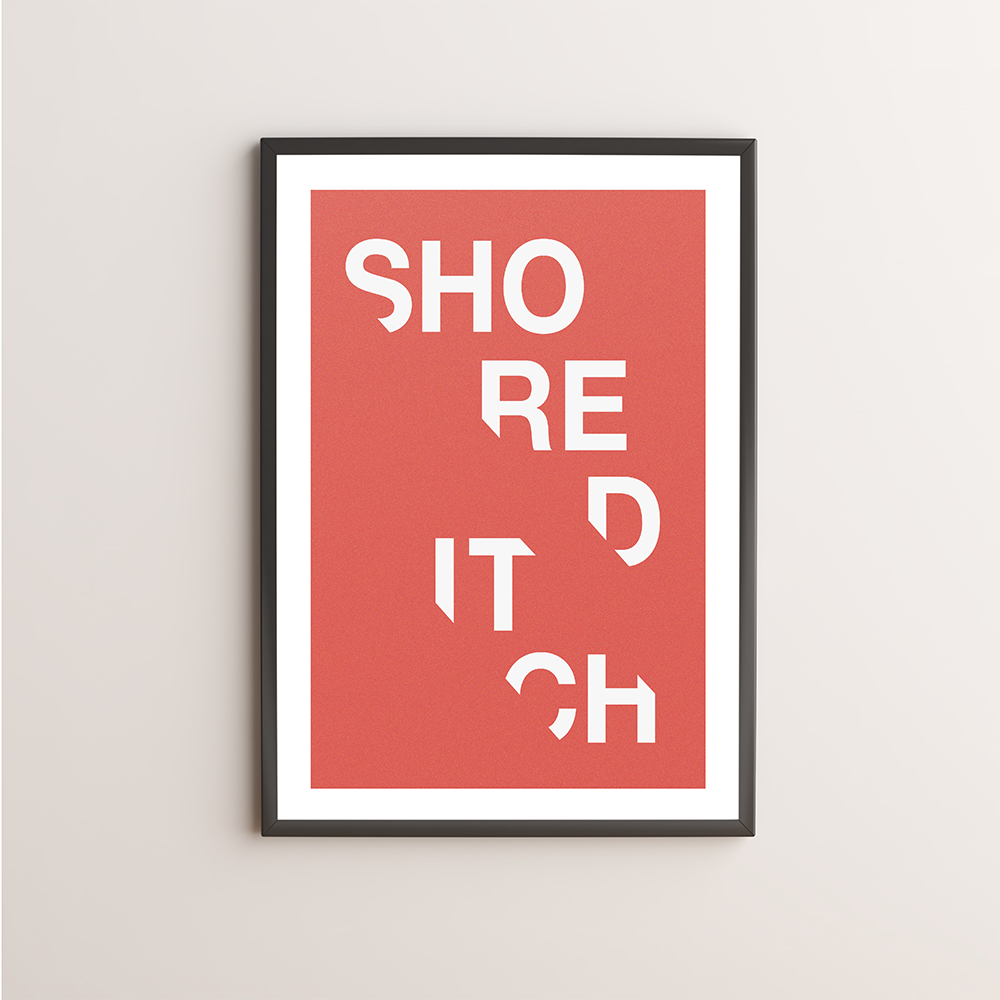 Shoreditch Typography Giclée Art Print 