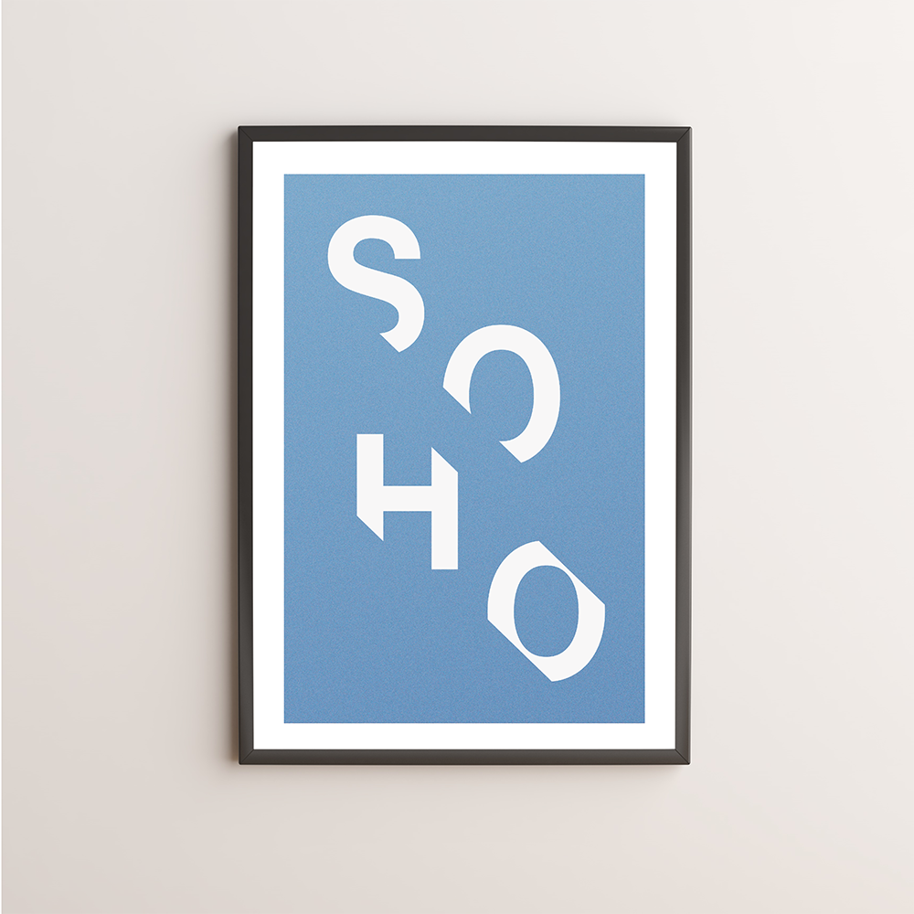 Soho Typography Giclée Art Print 