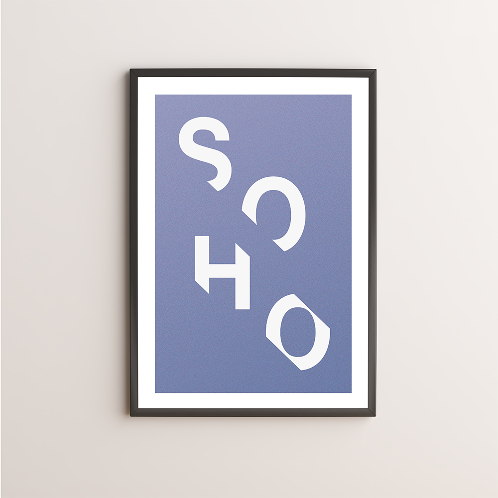 Soho Typography Giclée Art Print 