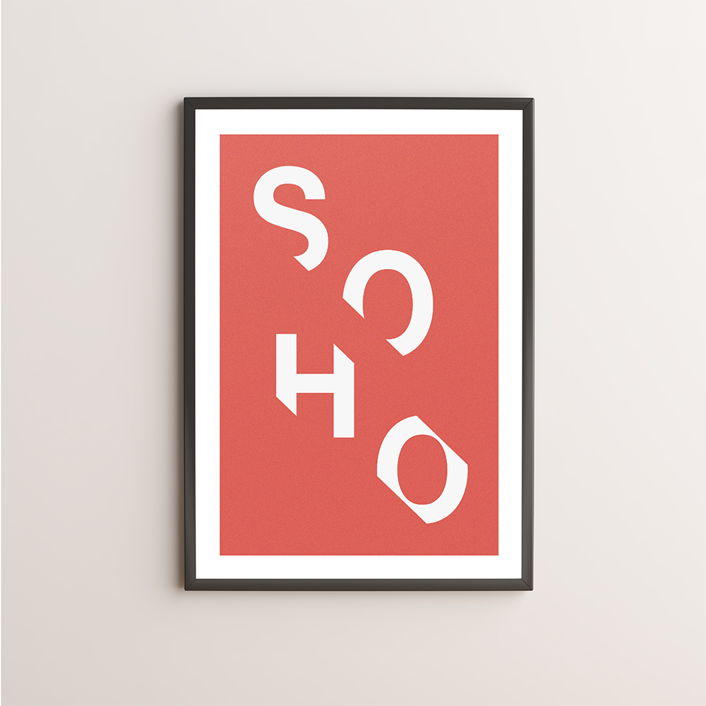 Soho Typography Giclée Art Print 