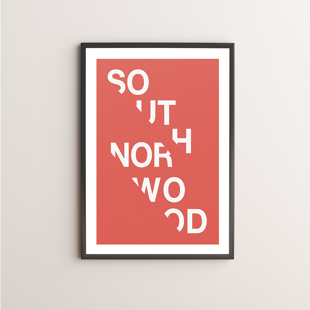 South Norwood Typography Giclée Art Print 