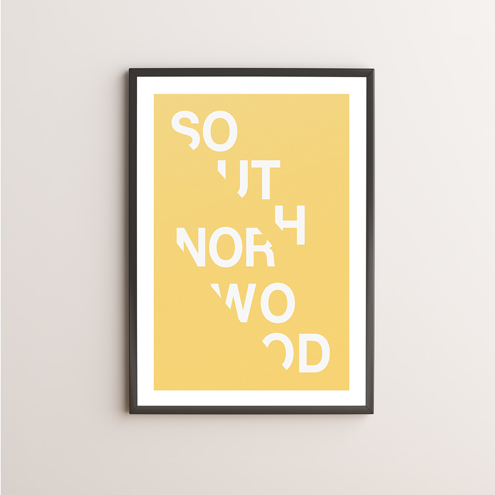 South Norwood Typography Giclée Art Print 