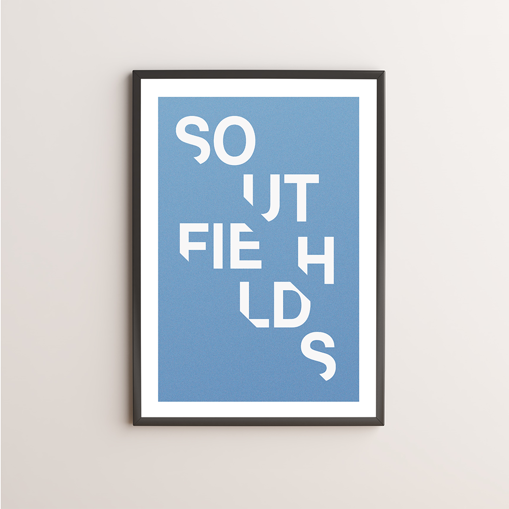 Southfields  Typography Giclée Art Print