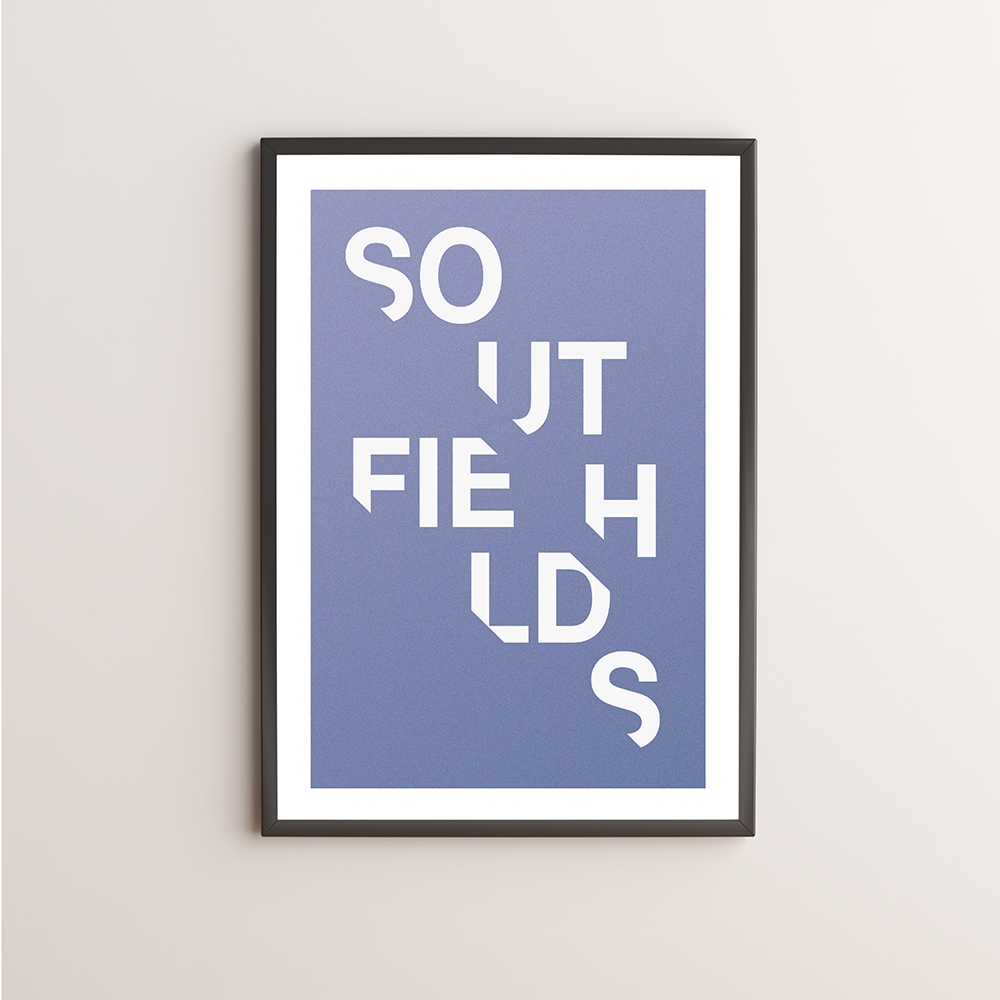 Southfields  Typography Giclée Art Print