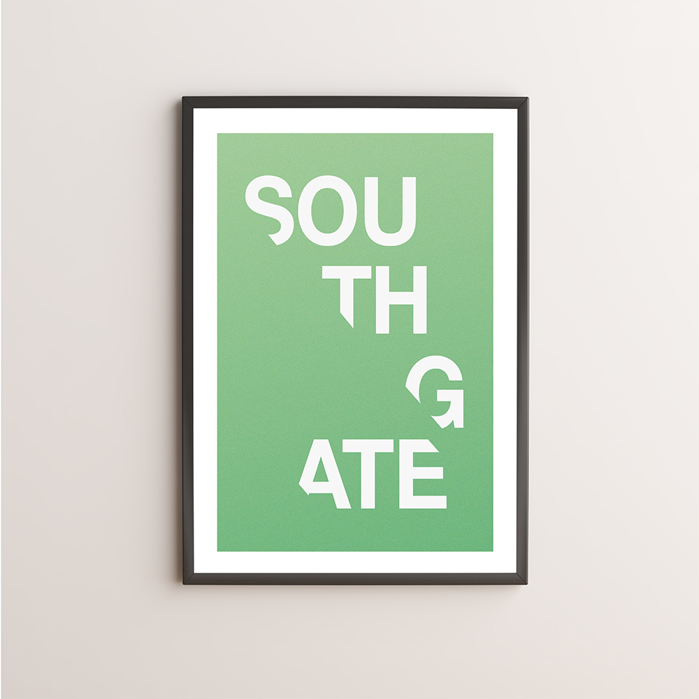 Southgate Typography Giclée Art Print