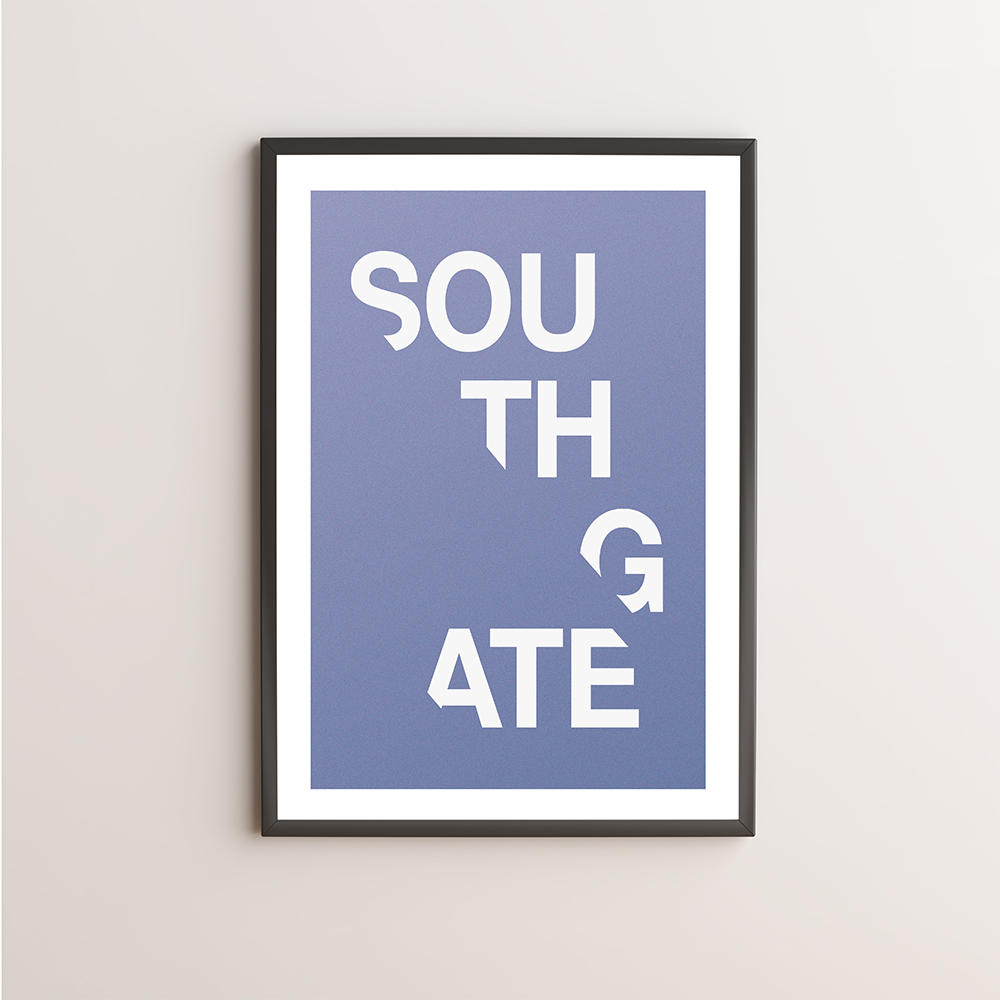 Southgate Typography Giclée Art Print