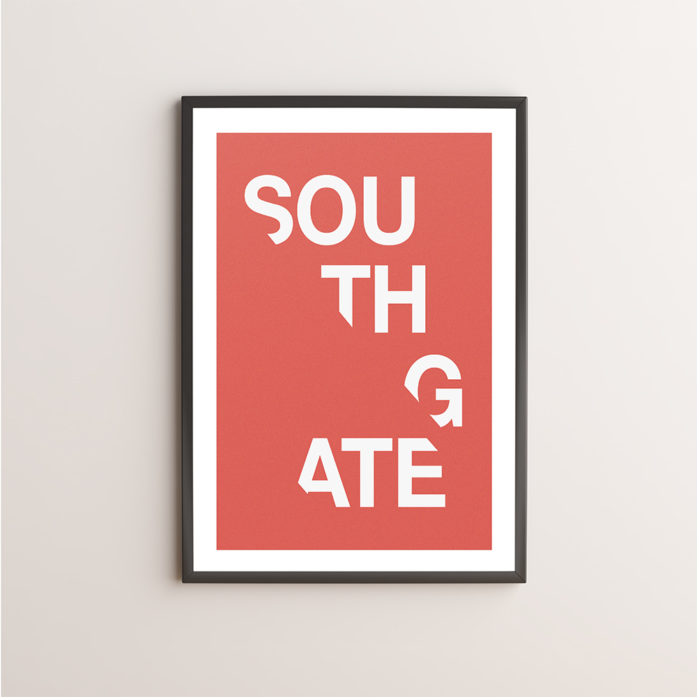 Southgate Typography Giclée Art Print