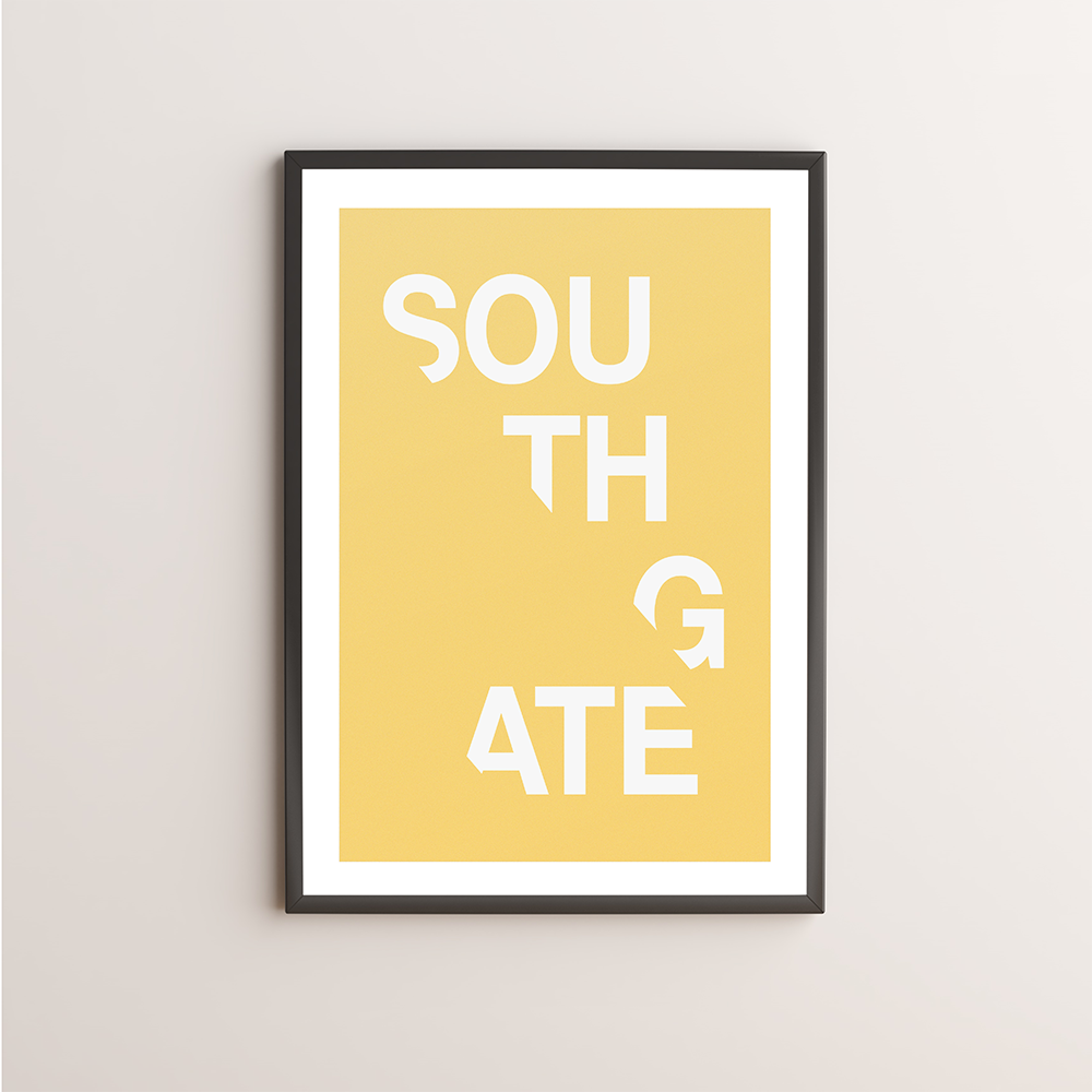 Southgate Typography Giclée Art Print