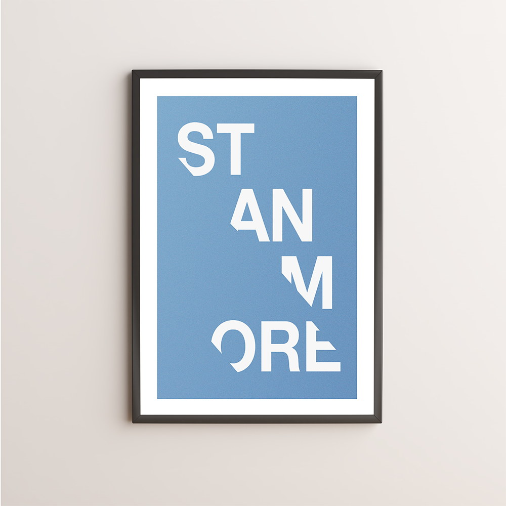 Stanmore Typography Giclée Art Print