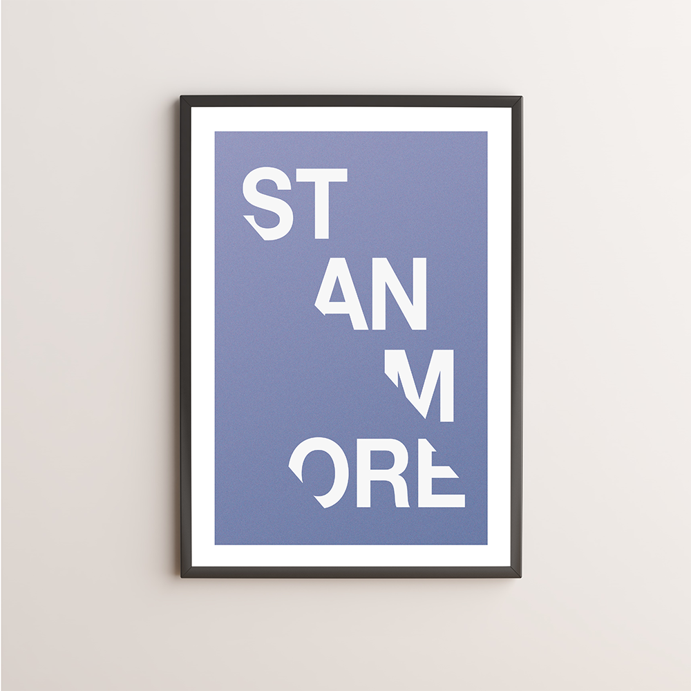 Stanmore Typography Giclée Art Print