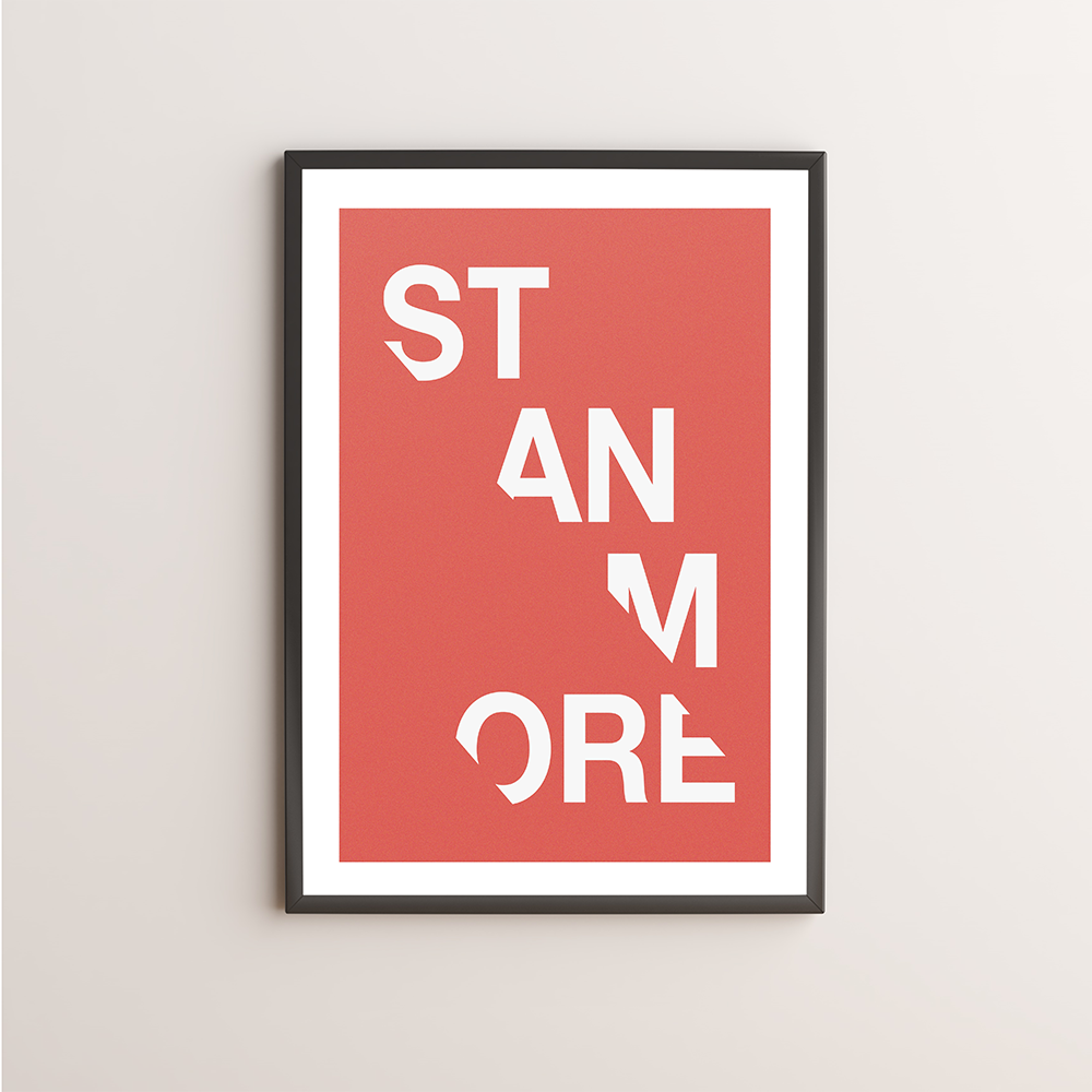 Stanmore Typography Giclée Art Print