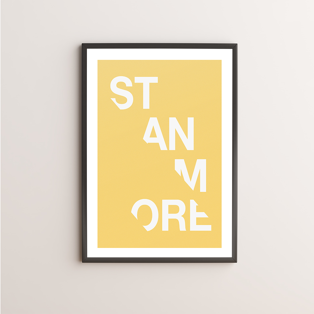 Stanmore Typography Giclée Art Print