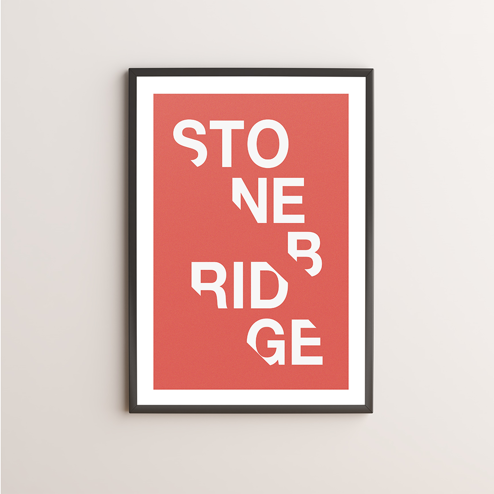 Stonebridge Typography Giclée Art Print 